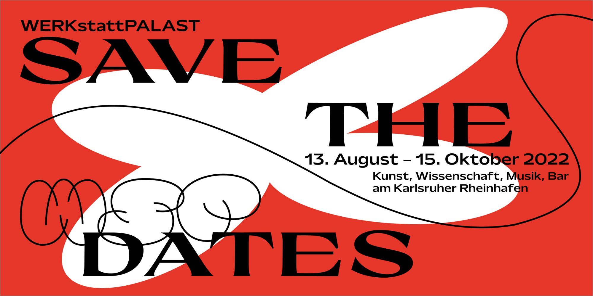 Breites Banner in Rot und Weiß mit „Save the Dates“, Datum und WSP-Logo.